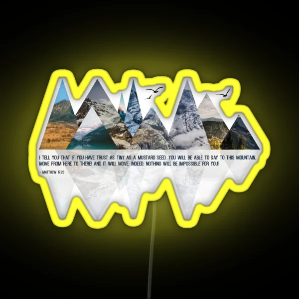 MOVING MOUNTAINS RGB Neon Sign