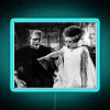 Cozy Horror Couple's Delight: Mr and Mrs Frankenstein Hand in Hand