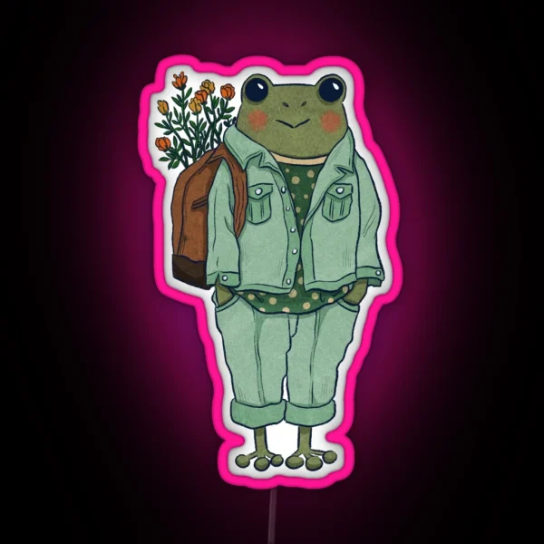 Mr Frog Casual RGB Neon Sign