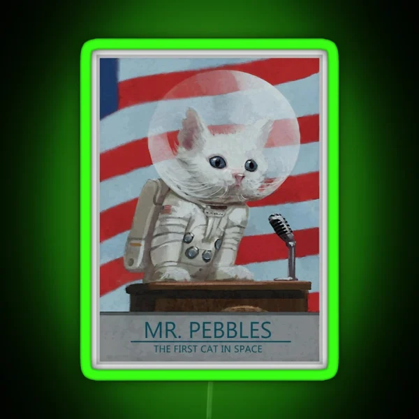 Mr Pebbles Fallout Inspired Wall Art Home Decor RGB Neon Sign