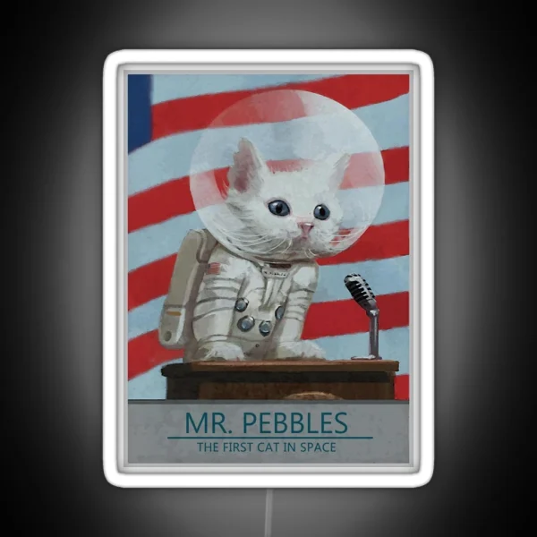 Mr Pebbles Fallout Inspired Wall Art Home Decor RGB Neon Sign