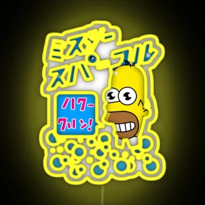 Mr Sparkle Japanese Homer RGB Neon Sign