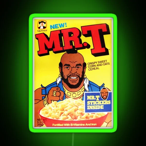 Mr T Cereal RGB Neon Sign