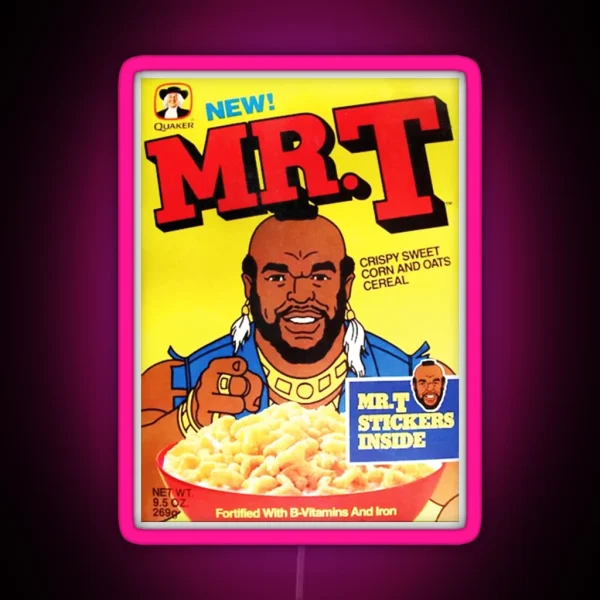 Mr T Cereal RGB Neon Sign