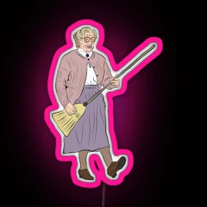 Mrs Doubtfire Rocking Out RGB Neon Sign