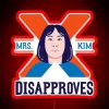 Mrs. Kim's disapproval in bold, colorful, neon art typography.