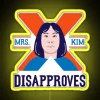 Unique Mrs. Kim Disapproves art RGB neon LED sign decoration.