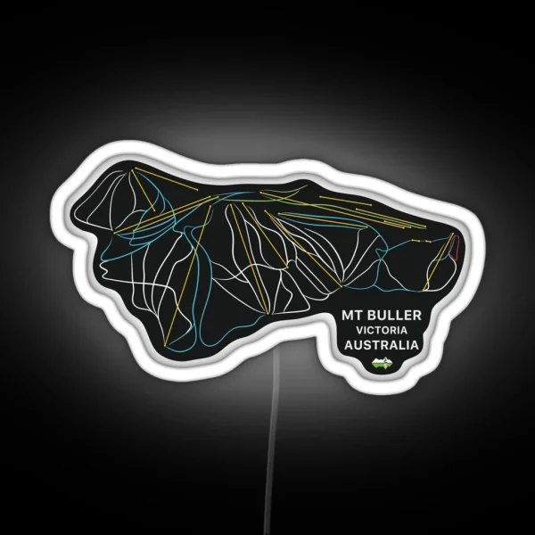 Mt Buller Australian Mountain Resort Skiing RGB Neon Sign