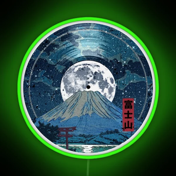 Mt Fuji Night LP Sky RGB Neon Sign
