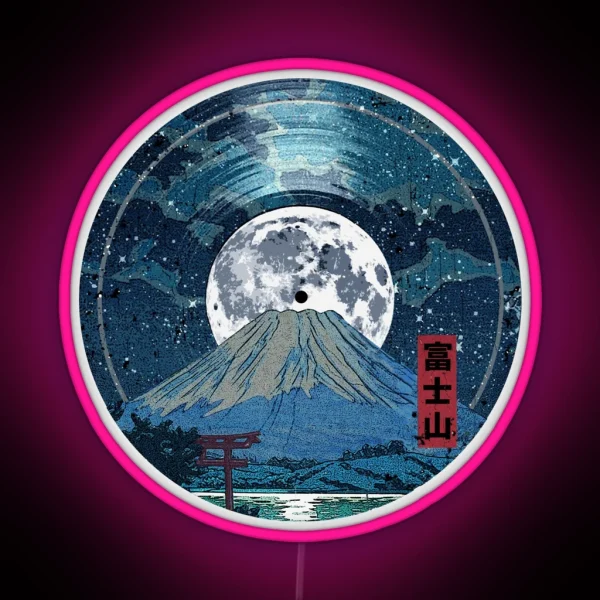 Mt Fuji Night LP Sky RGB Neon Sign