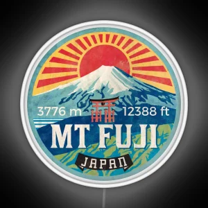 MT Fuji Vintage Emblem RGB Neon Sign