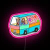 Vibrant RGB LED Sign with Starry Night Sky Design Mounting Options