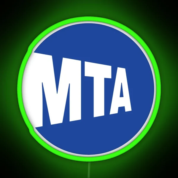 MTA Blue RGB Neon Sign