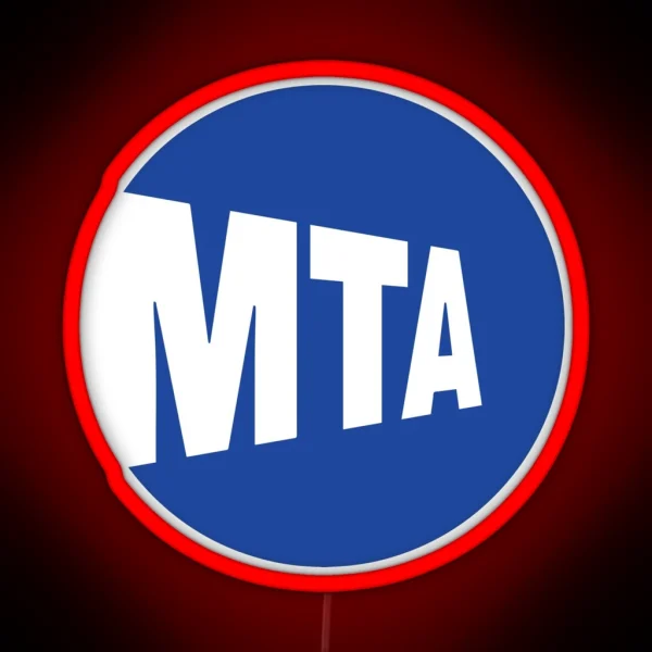 MTA Blue RGB Neon Sign
