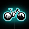 Mountain Bike Endurance Motivation Neon Sign with Colorful RGB Lighting