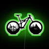 Retrofuturistic Neon Endurance Motif for Outdoor Adventure Cycling Enthusiasts' Sheds