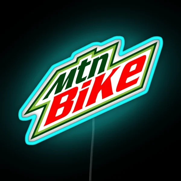 MTB Mountain Bike RGB Neon Sign