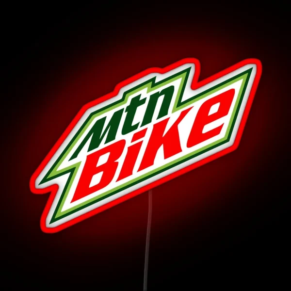 MTB Mountain Bike RGB Neon Sign