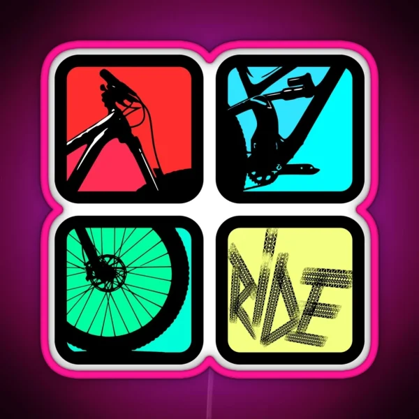 MTB Square Colors RGB Neon Sign