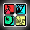 Vibrant colorful LED MTB themed neon sign for bedroom decor
