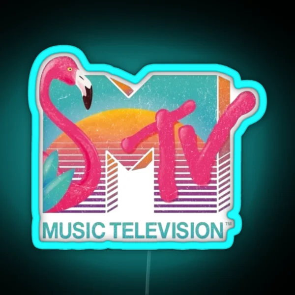 MTV Flamingo RGB Neon Sign