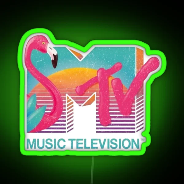 MTV Flamingo RGB Neon Sign