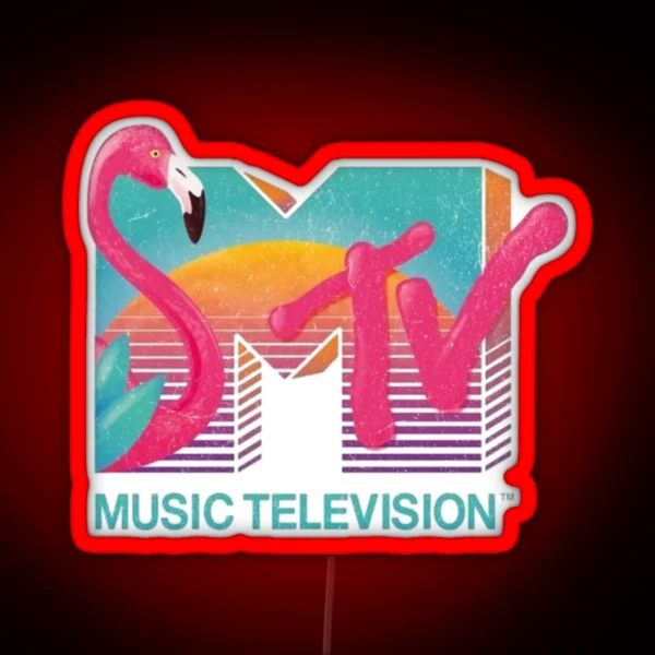 MTV Flamingo RGB Neon Sign