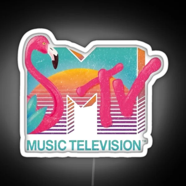 MTV Flamingo RGB Neon Sign