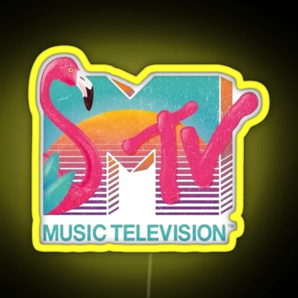 MTV Flamingo RGB Neon Sign