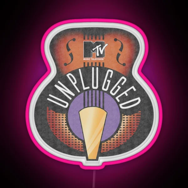 MTV Unplugged Classic Logo RGB Neon Sign