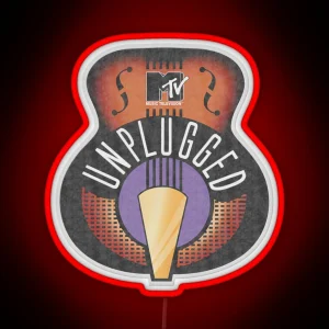 MTV Unplugged Classic Logo RGB Neon Sign