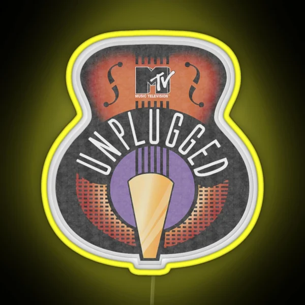 MTV Unplugged Classic Logo RGB Neon Sign