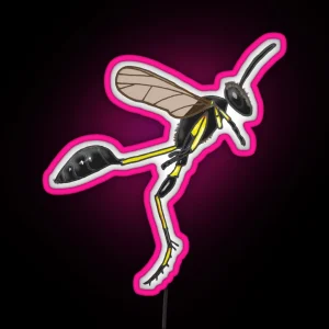 Mud Dauber Wasp RGB Neon Sign