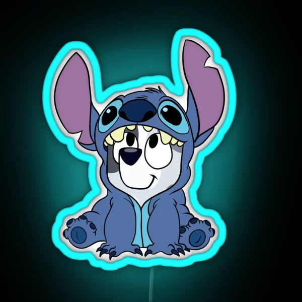 Muffin In A Stitch Onesie RGB Neon Sign