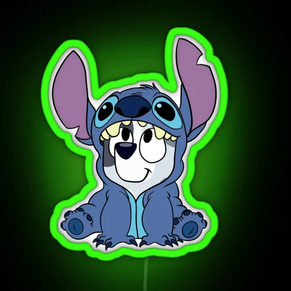 Muffin In A Stitch Onesie RGB Neon Sign