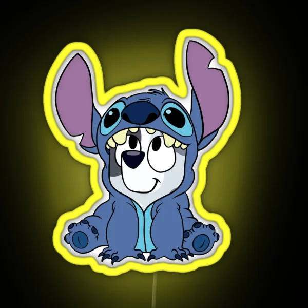 Muffin In A Stitch Onesie RGB Neon Sign