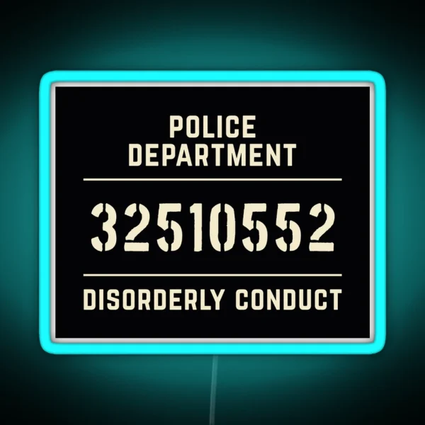 Mugshot Sign RGB Neon Sign