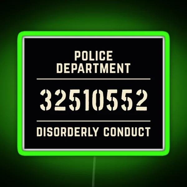 Mugshot Sign RGB Neon Sign