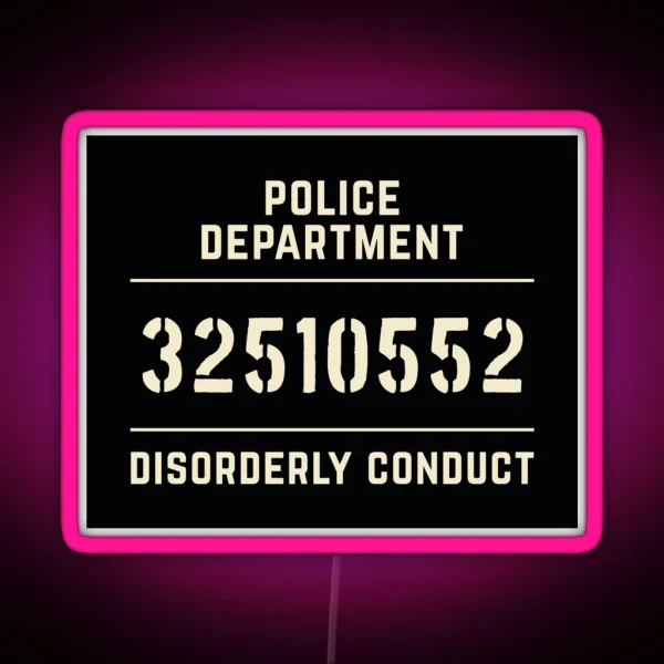 Mugshot Sign RGB Neon Sign