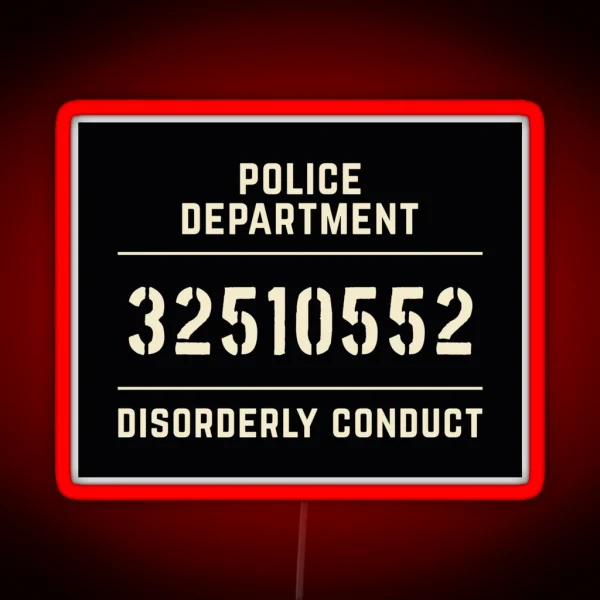 Mugshot Sign RGB Neon Sign