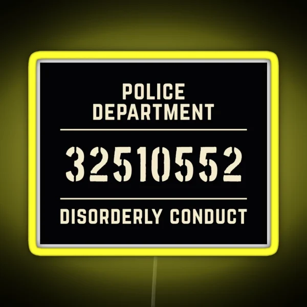 Mugshot Sign RGB Neon Sign