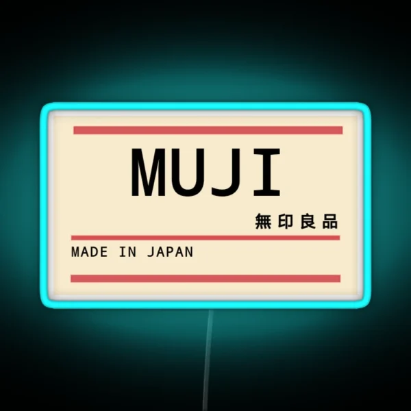 Muji Inspired Tag RGB Neon Sign