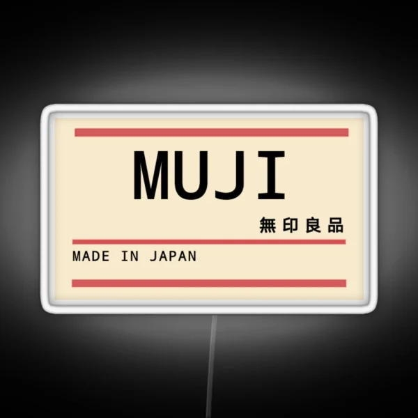 Muji Inspired Tag RGB Neon Sign