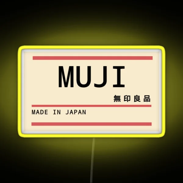 Muji Inspired Tag RGB Neon Sign