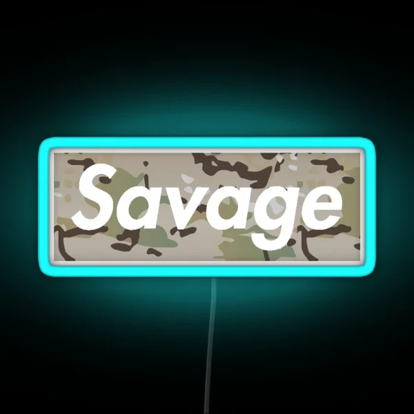 Multicam Savage RGB Neon Sign