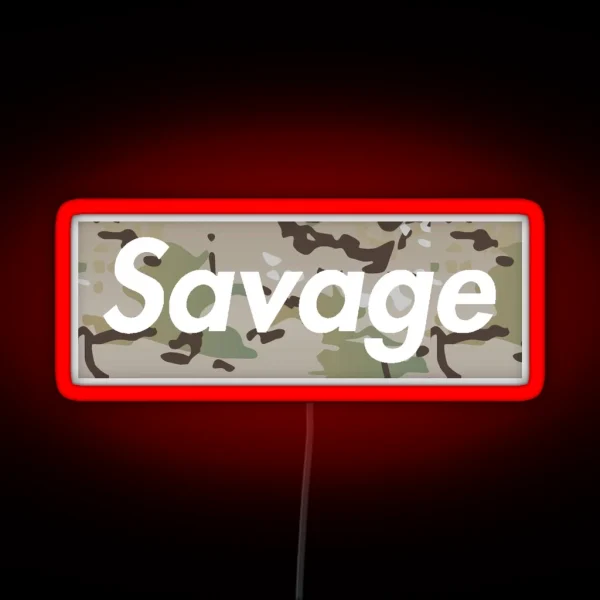 Multicam Savage RGB Neon Sign