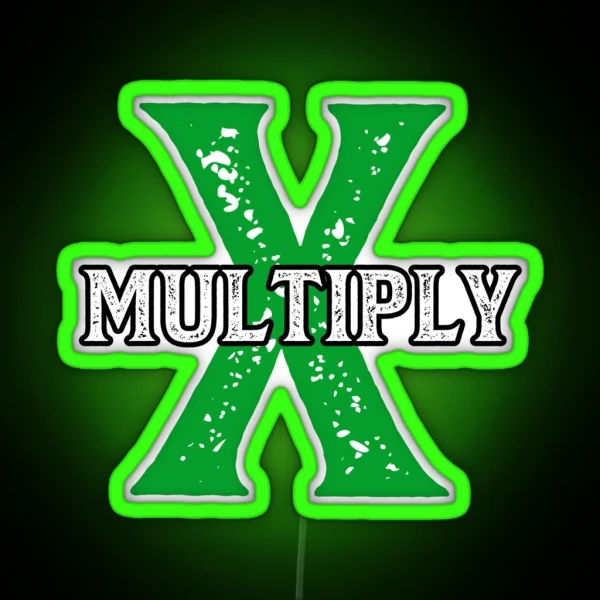 Multiply RGB Neon Sign