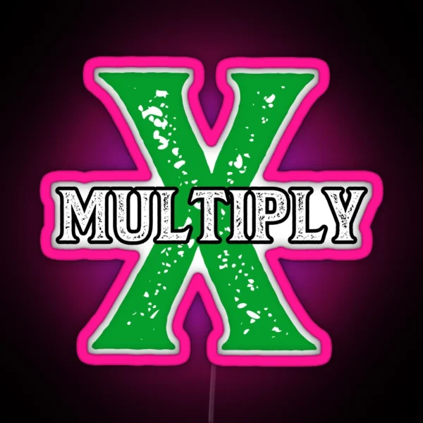 Multiply RGB Neon Sign