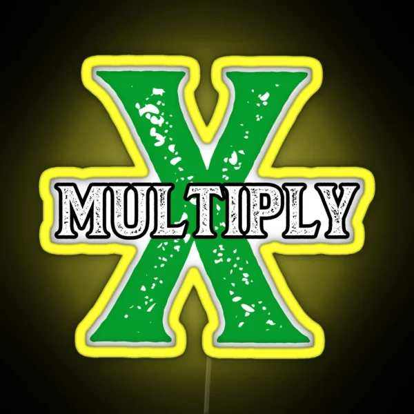 Multiply RGB Neon Sign
