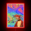 Vintage Muppet-inspired RGB LED Neon Sign with Color-Changing Flicker